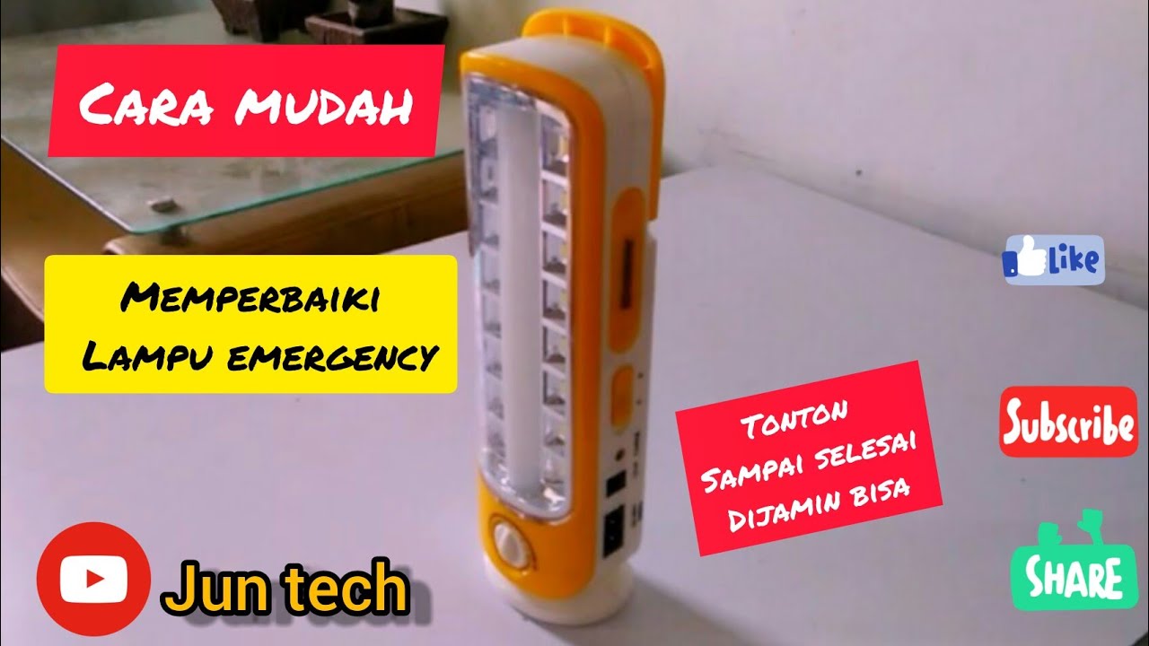 Cara Memperbaiki Lampu Emergency - YouTube