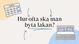 Hur ofta ska man byta lakan? Oftare än du tror | SOVA