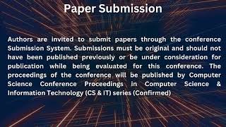 6th International Conference on Data Mining \u0026 Machine Learning (DMML 2025)