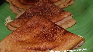 Sweet dosa recipe| Vella Dosa| jaggery dosa recipe| Wheat flour sweet dosa