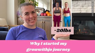 Welcome Video + Why I Started My growwithjo Journey (Down 20lbs so far!)