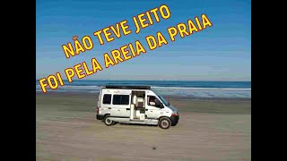 Fomos obrigado a entrar na praia com motorhome!