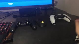 What happens when you connect a ps5 controller to a 8bitdo adapter on pc?