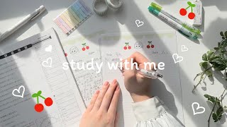 【ASMR】study with me