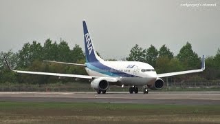 函館空港 All Nippon Airways (ANA) Boeing 737-700 JA09AN 離陸 2013.5.25