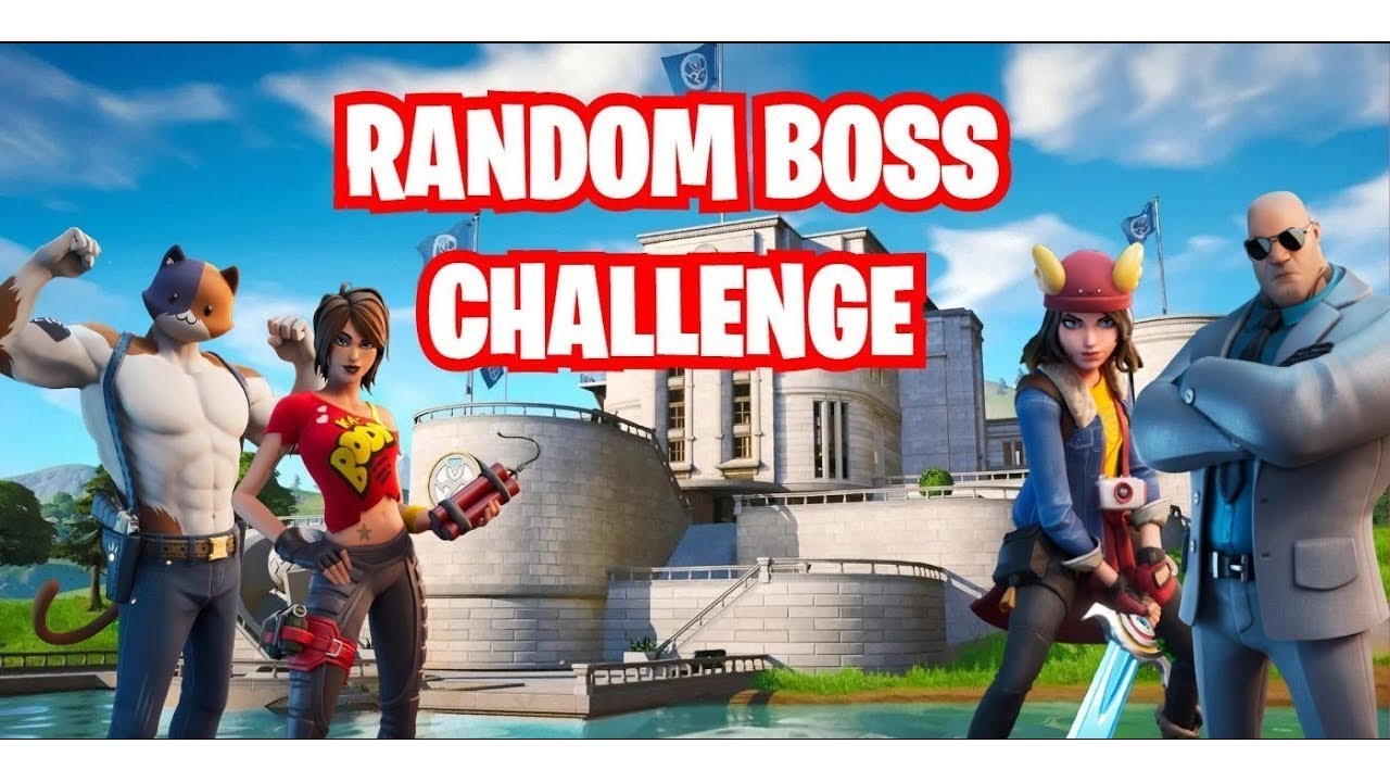 RANDOM BOSS CHALLENGE (Fortnite Battle Royale) - YouTube