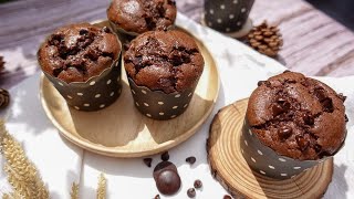 chocolate muffin (ช็อกโกแลตมัฟฟิน) : chefchopcooking #แจกสูตรฟรี #สอนฟรี