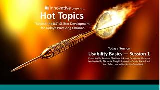 Hot Topic Usability Basics Webinar   Session 1