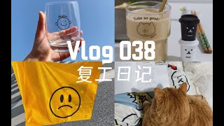 独居Vlog｜复工日记⧸疫情期间的上班族日常⧸每天吸猫的快乐⧸一人食⧸螺蛳粉⧸草莓蛋糕