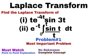 7. Laplace Transform | Complete Concept and Problem#1 | Most Important Problem