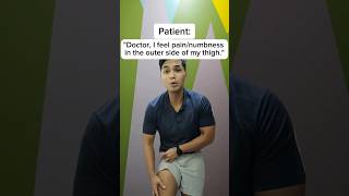 Meralgia Paresthetica #shorts #medical #doctor #fitness