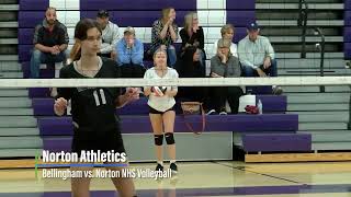 Bellingham vs. Norton NHS JV Volleyball 10/12/2022