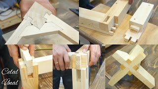 Wood corner joints / Woodworking joints / Part 2 / Ahşap birleştirme teknikleri