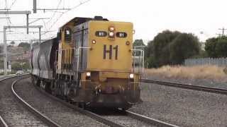 Australian Trains - Grain Freight Trains around Melbourne - Eisenbahn / Treno / Trein / Tren