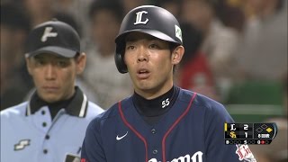 【プロ野球パ】球団記録に並んだ!!秋山が球団タイの23試合連続安打  2015/07/02 H-L