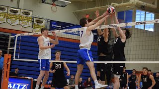 SUNY New Paltz Men's Volleyball vs. No. 1 Stevens Match Highlights