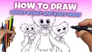 How To Draw Huggy Wuggy  Poppy Playtime Draw & Color