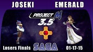 SAGA - Joseki(Falco,Fox) vs. Emerald(Zelda) - Amateurs Losers Finals - Project M 3.5