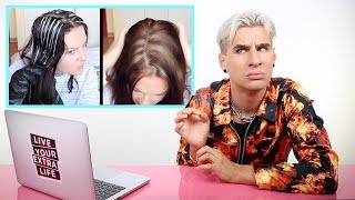 HAIRDRESSER REACTS TO AT HOME HIGHLIGHTS GONE WRONG