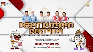 Debat Putaran Pertama Calon Bupati Dan Wakil Bupati Klaten Tahun 2024