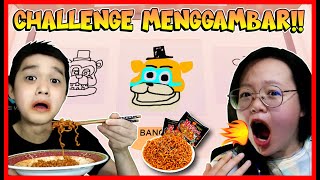 ATUN & MOMON CHALLENGE MENGGAMBAR !! KALAH MAKAN SAMYANG !! Feat @sapipurba Roblox Indonesia