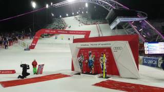 Schladming Night Race prize giving ceremony