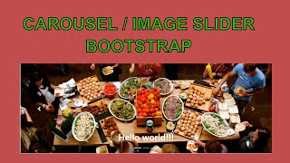 Bootstrap tutorial - Carousel (Slideshow)