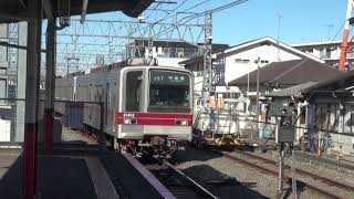 東武20000系21812F各停中目黒行き東武動物公園入線(最後尾両点灯有)