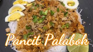 easy homemade Pancit palabok using mama sita's palabok mix