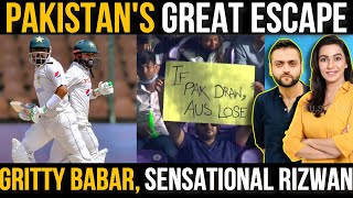 Gritty Babar Azam, Sensational Rizwan | Pakistan's GREAT Escape | Pak vs Aus 2nd Test