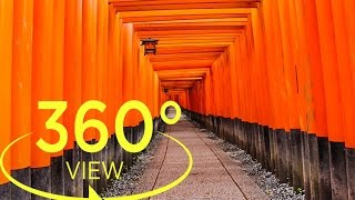 [360°Video(VR)] Kyoto Fushimi Inari Taisha Shrine / 伏見稲荷大社（360度動画） （Kodak Pixpro SP360 4K）