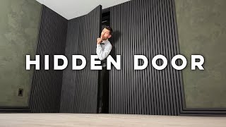 Stunning Concealed Door With Wall Panels