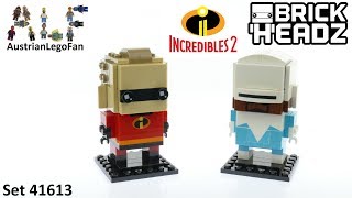 Lego Incredibles 2 Brickheadz 41613 Mr.  Incredible & Frozone - Lego Speed Build Review