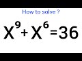 A Nice Olympiad Exponential Problem • How to solve for X in this Equation ?