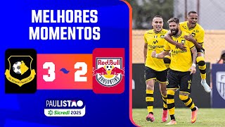 SÃO BERNARDO 3 X 2 RED BULL BRAGANTINO | MELHORES MOMENTOS | 2ª RODADA | PAULISTÃO SICREDI 2025