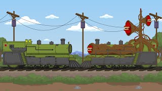 Siren Head vs Armored Train - Cartoons about tanks