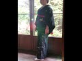 黒紋付に書を描いてもらった。　 kimono 黒紋付　 着物　 japaneseculture 古民家　 伝統工芸