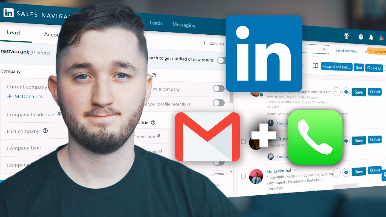 Scrape Linkedin For Emails And Mobile Phones S Youtube