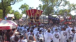 梅北ふとん太鼓宮出帰町納庫2022年月見祭