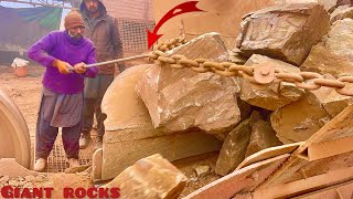 BIG ROCK 🪨 Crusher Machine - FULL Powerfull Process A Giant in Action-Big Rock Crushing#asmrvideo