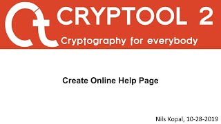 05 - Create Online Help Page (CrypTool 2 Development Series)