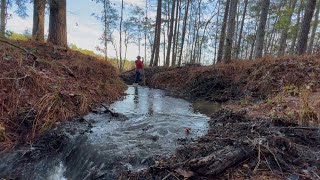 Eleventh time removing the beaver dam