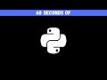Python in 60 Seconds - II #shorts #python #pythonprogramming #programming #60seconds