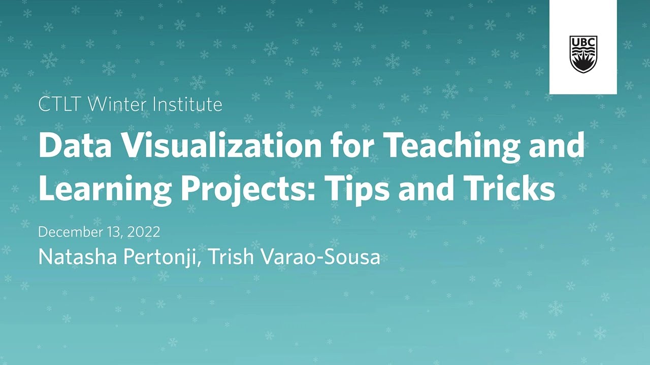 Data Visualization For Teaching And Learning Projects Tips And Tricks