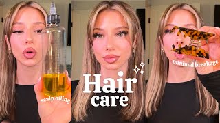 MY HAIR CARE ROUTINE | how I SAVED my damaged, bleached hair