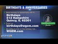 Birthdays and Anniversaries: January 22nd, 2023