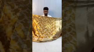 Copper Zari Shade Premium Vaskat Tissue Silk Banarasi Sari