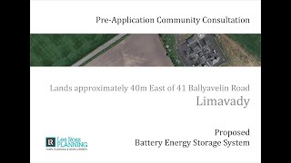 (OLD VERSION) Limavady Battery Energy Storage System Pre-application Consultation (OLD VERSION)