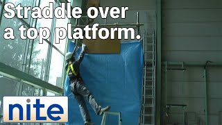 【nite-ps】Stepladder:1.A person falling off the top platform of a stepladder while working