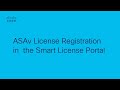 License and Registration of ASAv